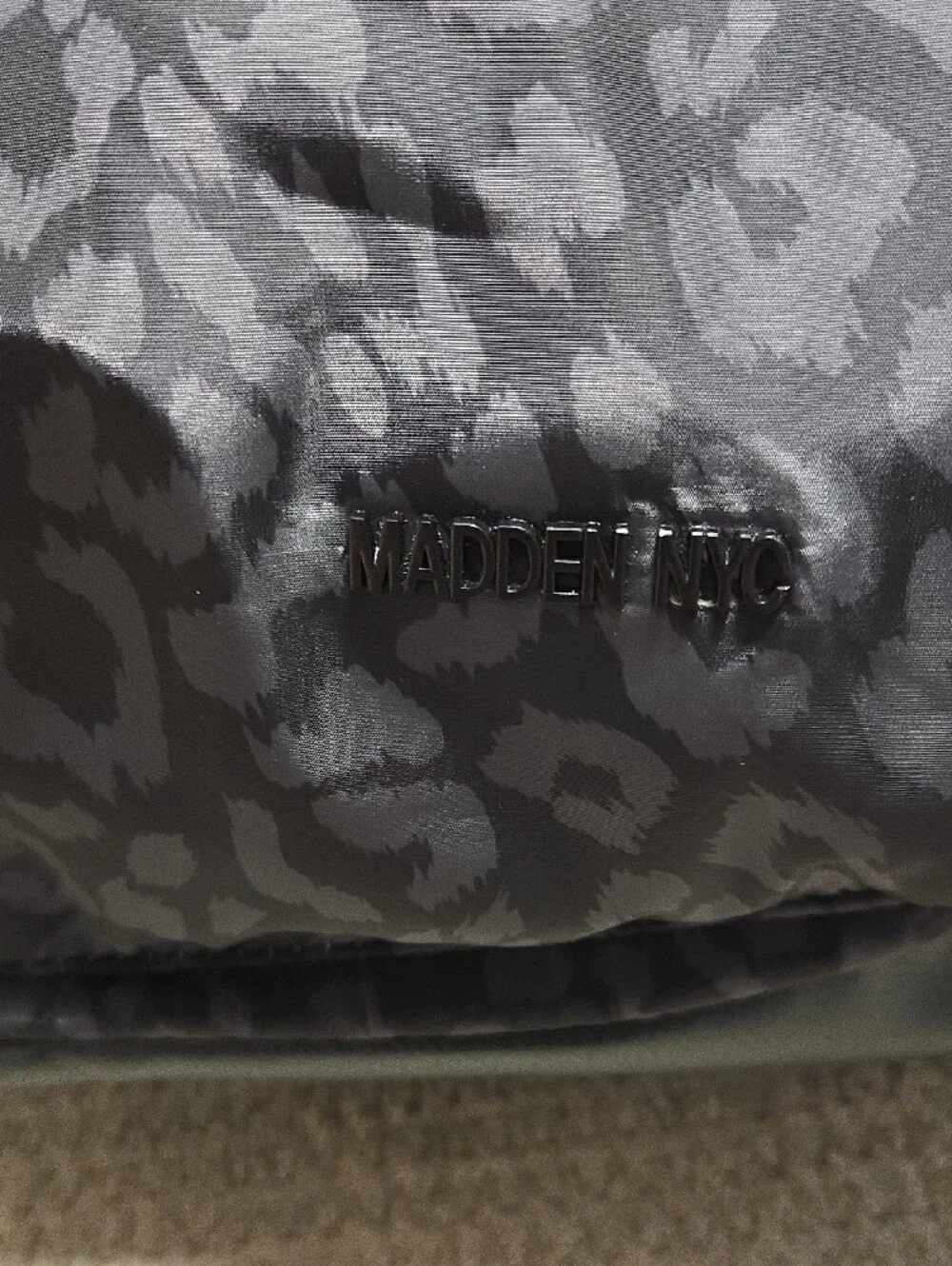 Nwt Madden NYC Leopard-Print Black Backpack